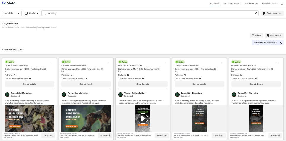 meta-ads-library-research